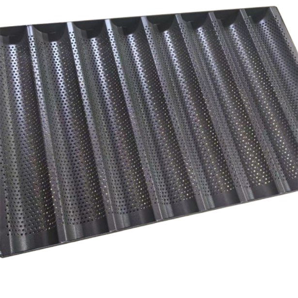 food grade 8 rows baguette pan baking oven tray
