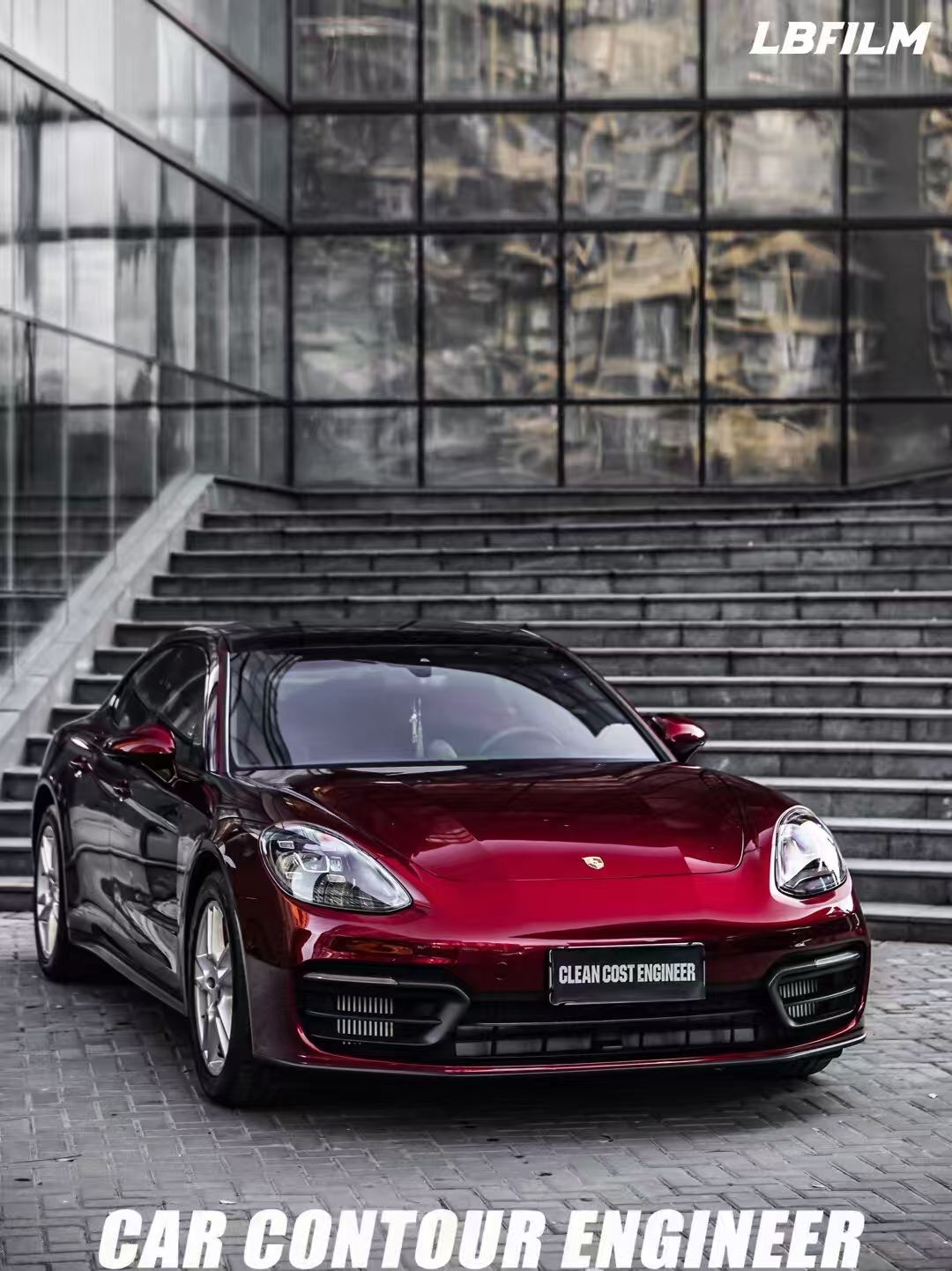 Red Car Vinyl Wrap For Stylish Auto Color Change Film