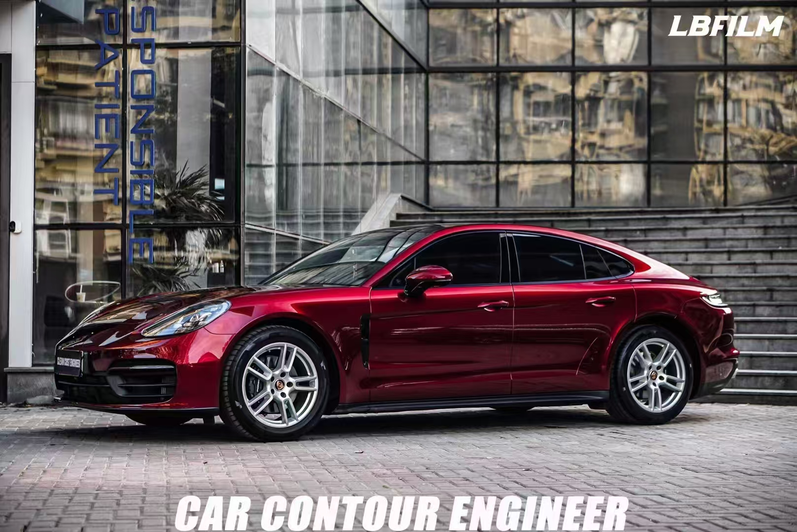 Red Car Vinyl Wrap For Stylish Auto Color Change Film