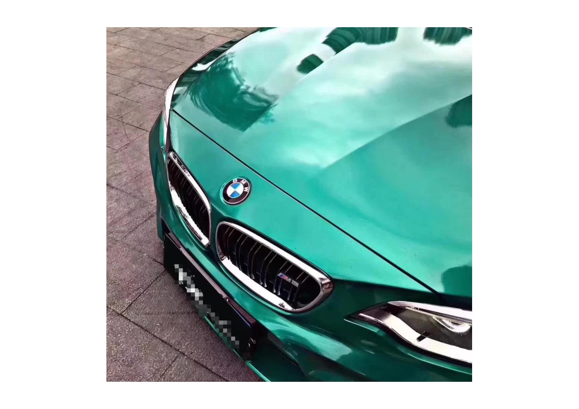 Green Car Wrap And Chrome Vehicle Wrap Auto Wrap