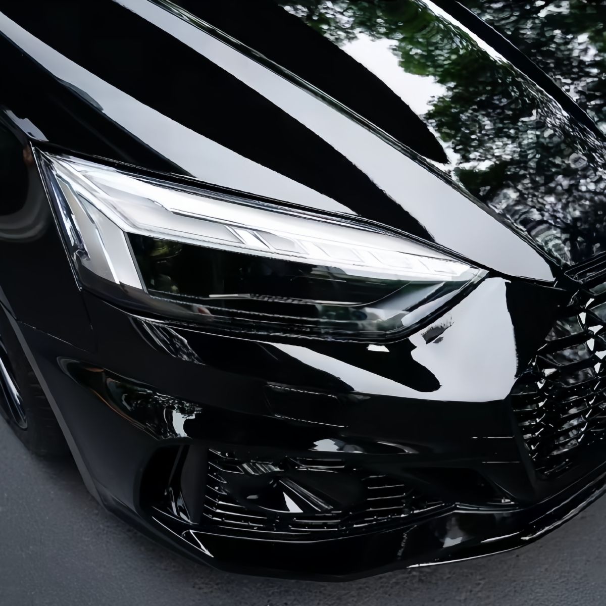 Gloss Black Vinyl Wrap For Car Wrap