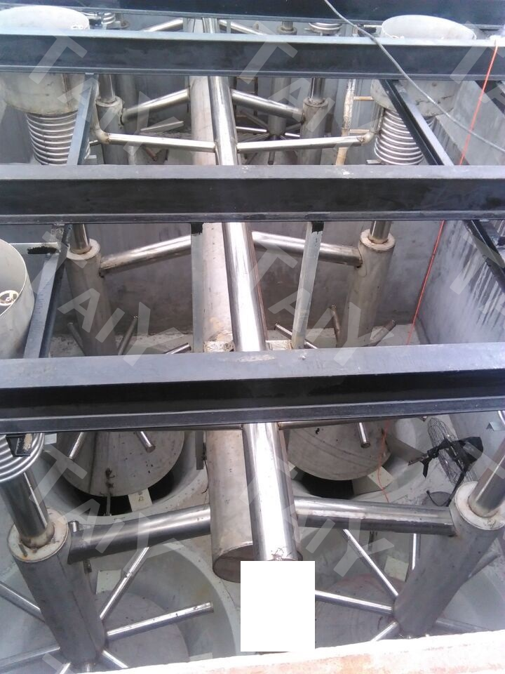 continuous sand filter internal module arrangement