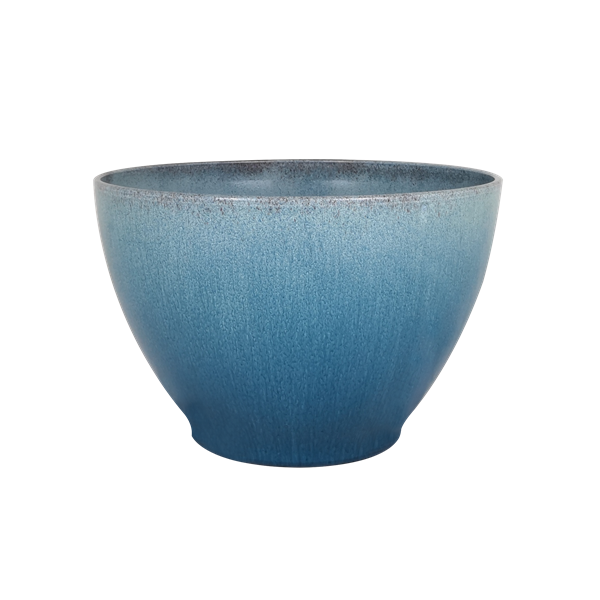 Ocean Blue Glazed Egg Planter