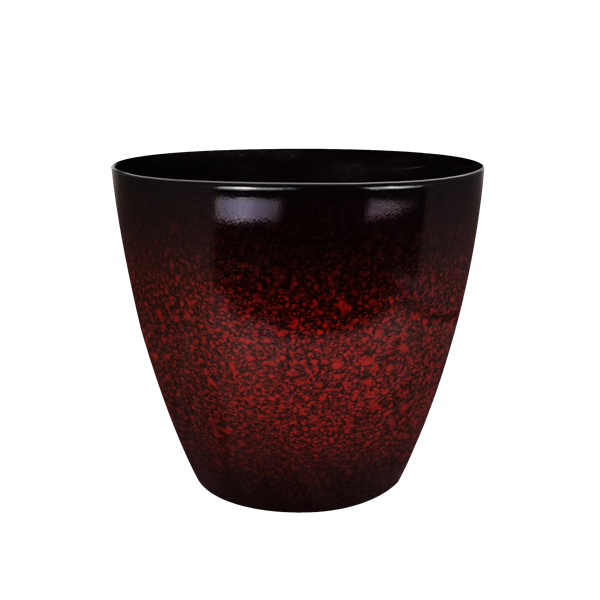 Christmas Red Glazed Egg Planter