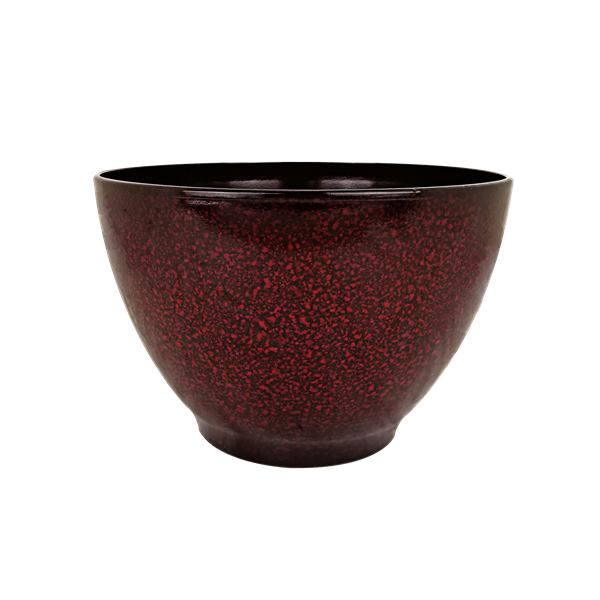 Christmas Red Glazed Egg Planter