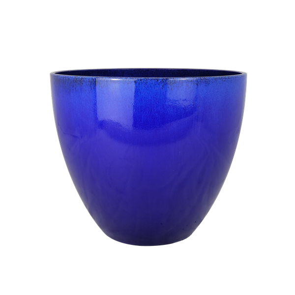 Royle Blue Glazed Egg Planter