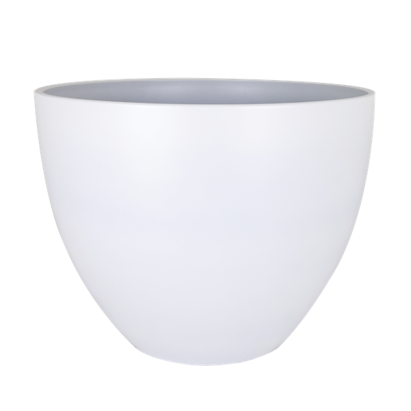 Ceramic White Glazed Egg Planter