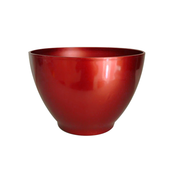 Cherry Red Glazed Egg Planter
