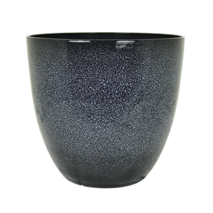 PP Ashgrey Glazed Egg Planter