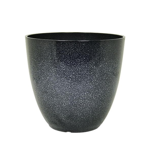 PP Ashgrey Glazed Egg Planter