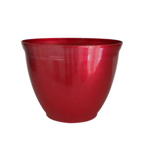 PP Christmas Red Glazed Egg Planter