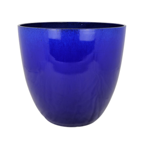 PP Royle Blue Glazed Egg Planter