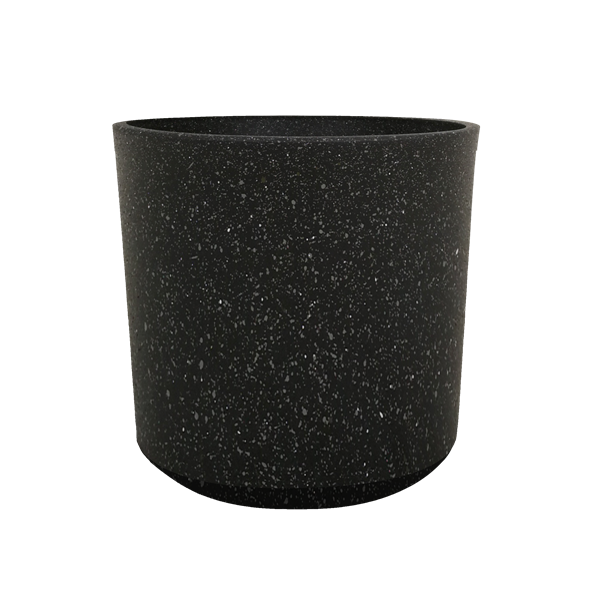 Charcoal Sandstone Straight Bucket Planter