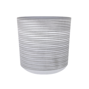 Riverstone White Straight Bucket Planter