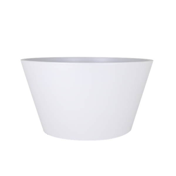 Ceramic White Glazed Round Flower Planter