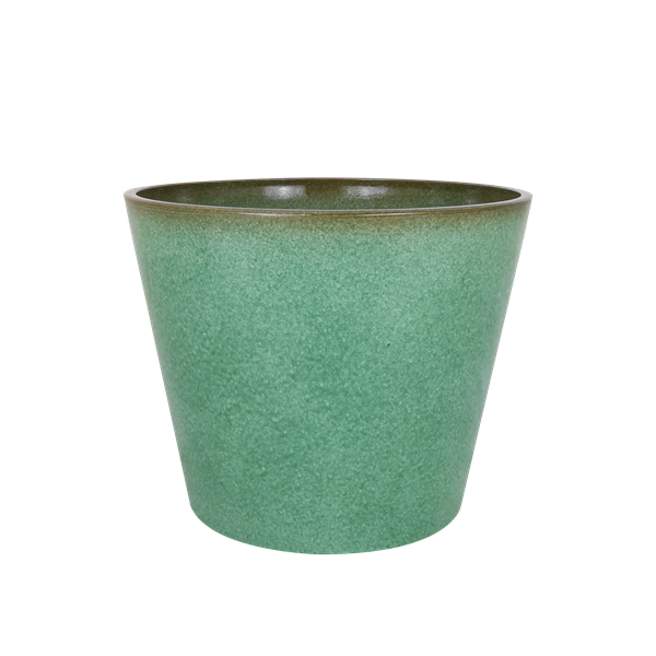Jadeite Glazed Round Flower Planter