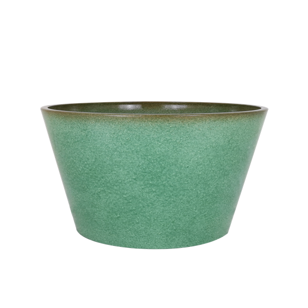Jadeite Glazed Round Flower Planter