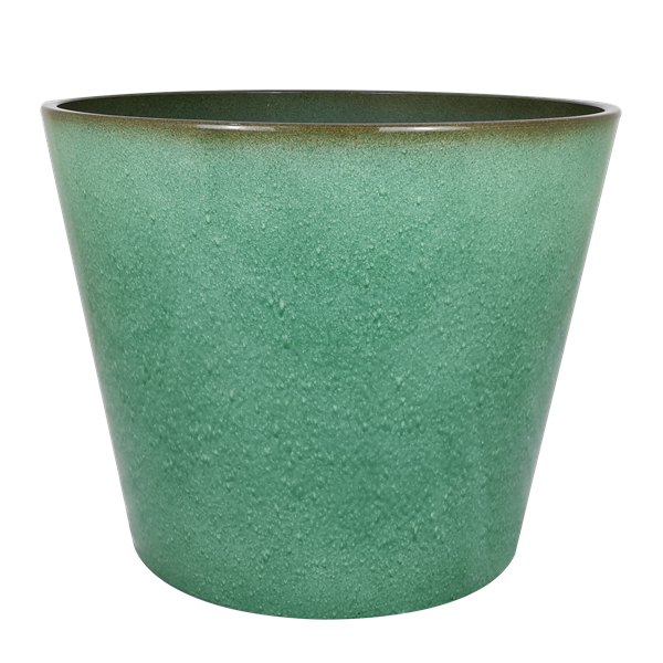 Jadeite Glazed Round Flower Planter