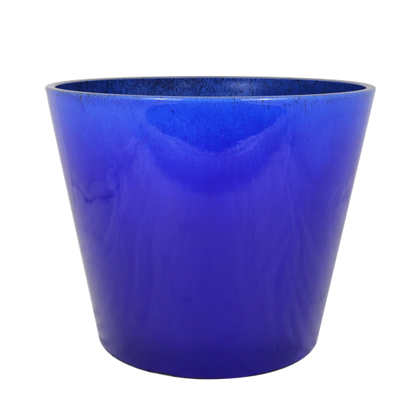 Royle Blue Glazed Round Flower Planter