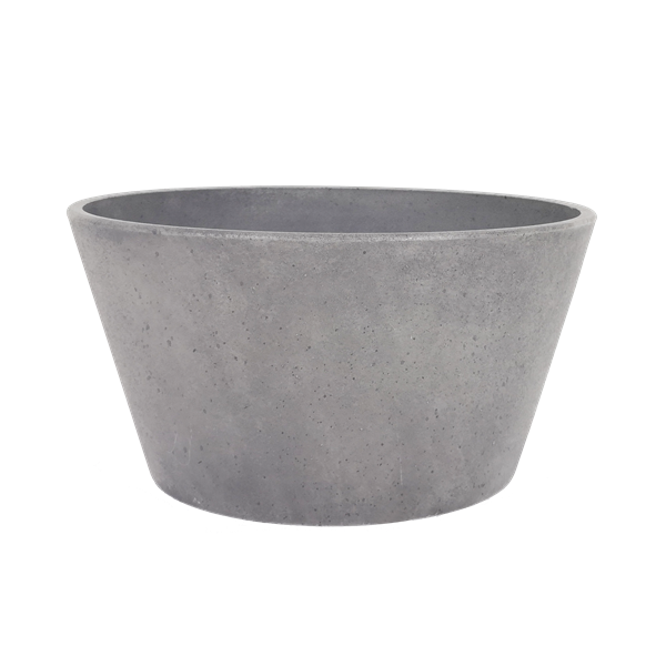 Cement Grey Round Flower Planter