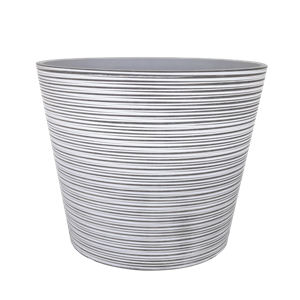 Riverstone White Round Flower Planter