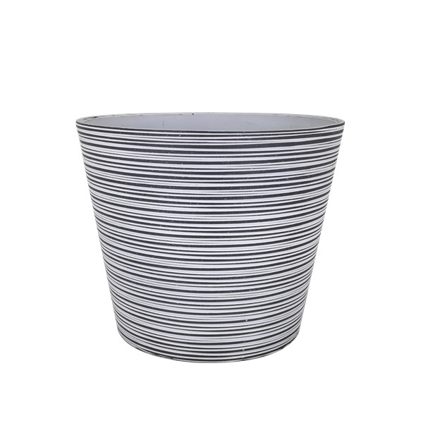 Riverstone White Round Flower Planter