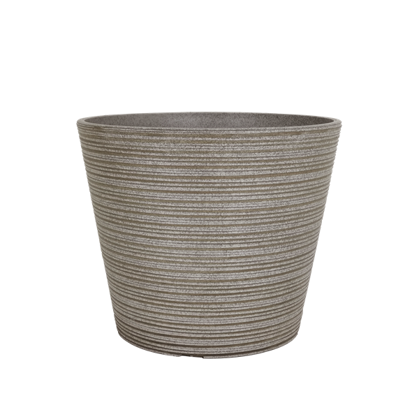 Riverstone Cream Round Flower Planter