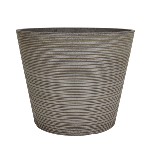Riverstone Cream Round Flower Planter