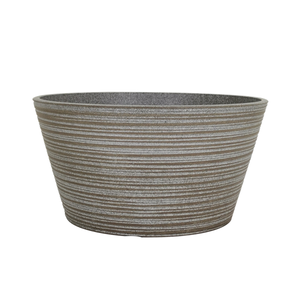 Riverstone Cream Round Flower Planter