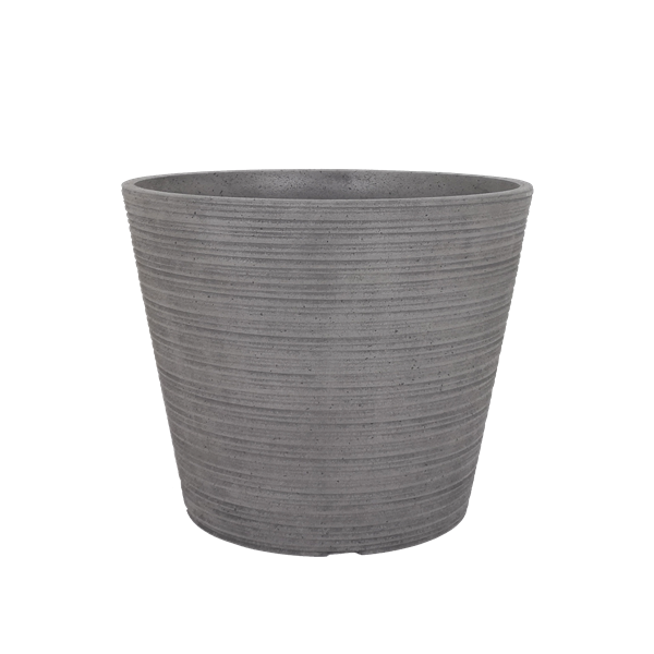 Cement Grey-L Round Flower Planter