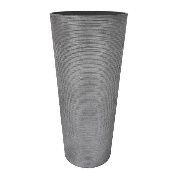 Cement Grey-L Round Flower Planter