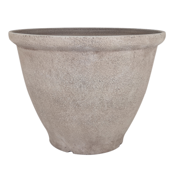 Antique Brown Limestone Bell Planter