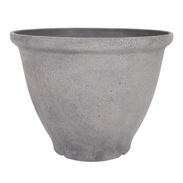 Cement Grey Limestone Bell Planter