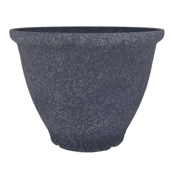 Antique Charcoal Limestone Bell Planter