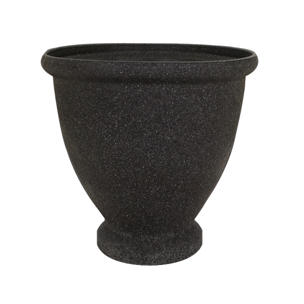 Charcoal Sandstone Urn Planter