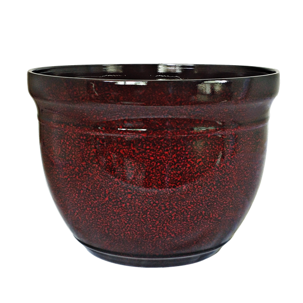 PP Cherry Red Glazed Madison Planter
