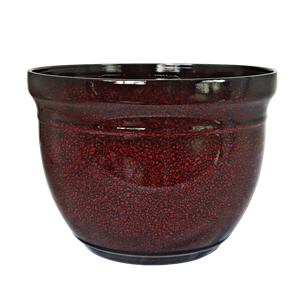 PP Cherry Red Glazed Madison Planter