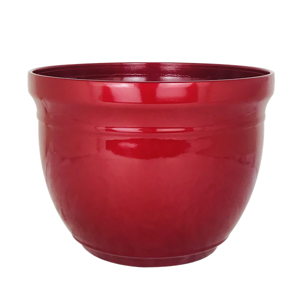 PP Christmas Red Glazed Madison Planter