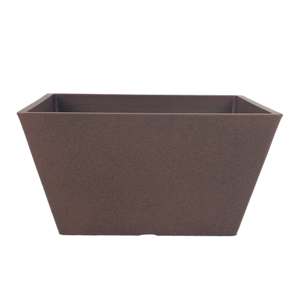 Copper Rust Square Planter