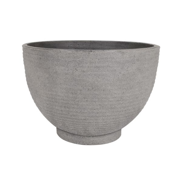 Cement Grey Bowl Planter