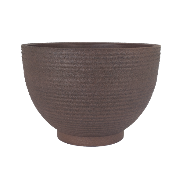 Copper Rust Bowl Planter