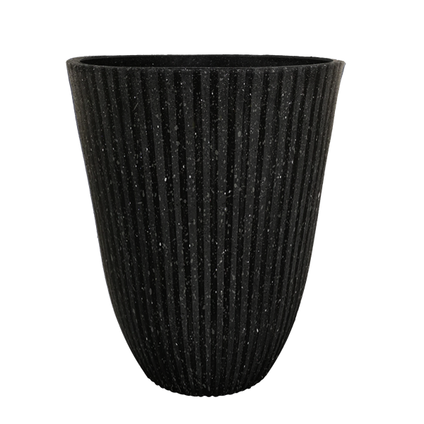 Charcoal Sandstone Vertical Stripe Planter