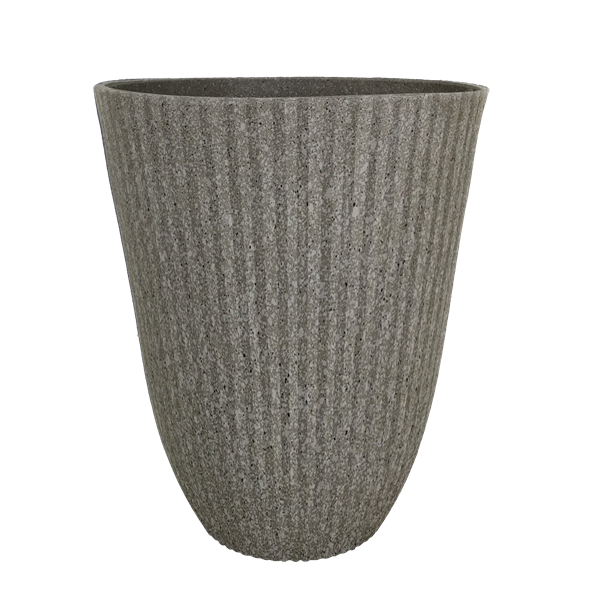 Beige Sandstone Vertical Stripe Planter