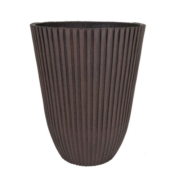 Copper Rust Vertical Stripe Planter