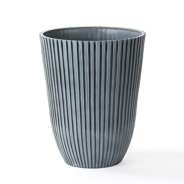 Cement Vertical Stripe Planter
