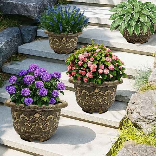 European Pattern Golden Planter