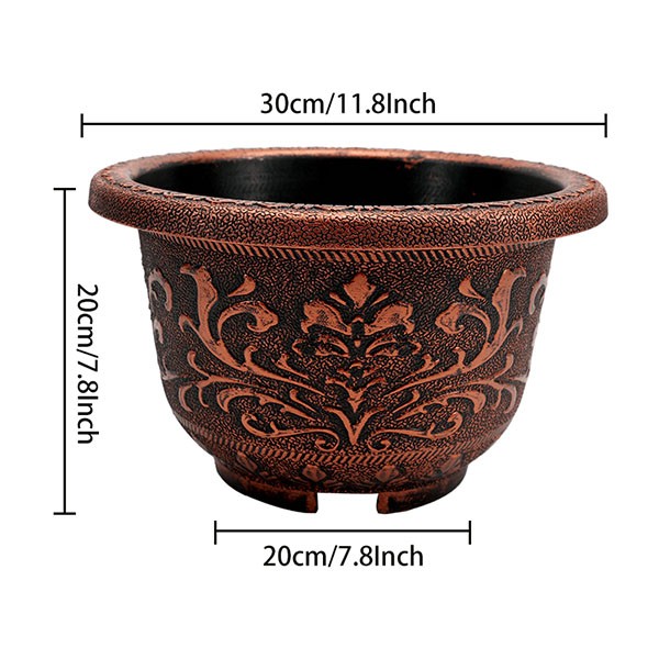European Pattern Antique Brass Planter