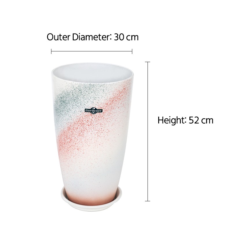 Tall Egg-shaped Decorative Planter