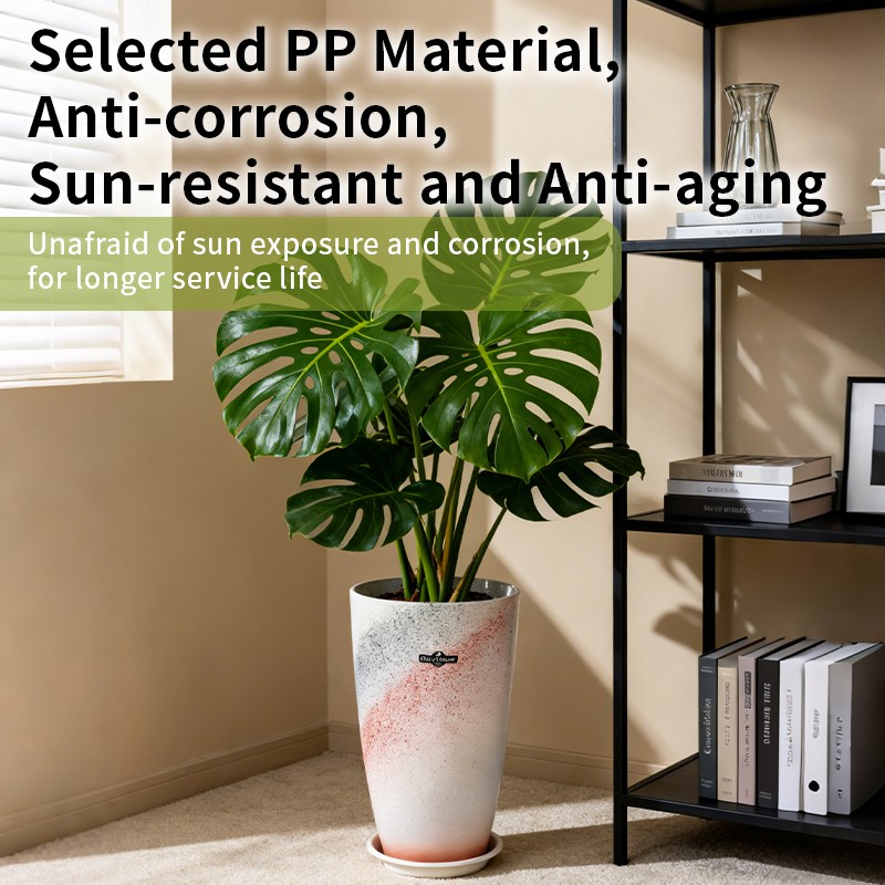 Tall Egg-shaped Decorative Planter