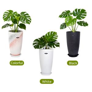 Tall Egg-shaped Decorative Planter